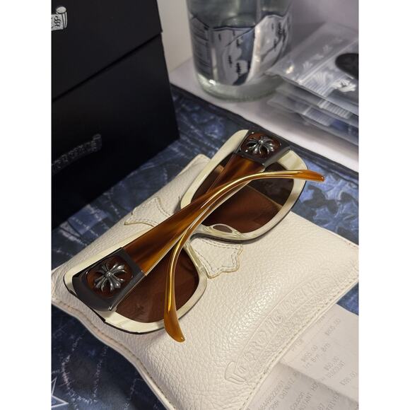 Chrome Hearts CHINUTZ RL Sunglasses Tortoise Brown Cross w/ Receipt main image 7